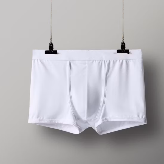 남성용 남성용 블랙 화이트 블루 레드 그레이 빈 탄성 복서